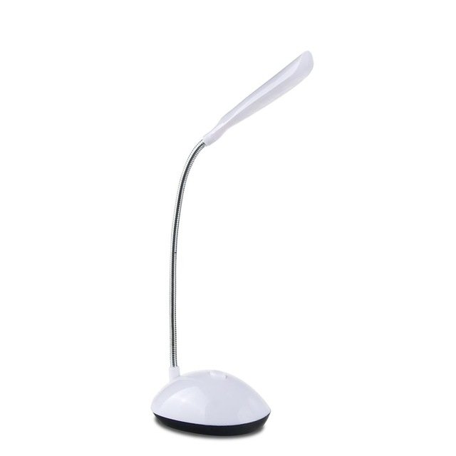2 PCS Flexible Adjustable Portable Bedroom Reading Desk Lamp LED Night Light for Children, White, Pink, Blue, Green