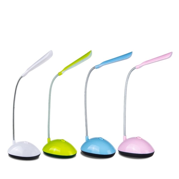 2 PCS Flexible Adjustable Portable Bedroom Reading Desk Lamp LED Night Light for Children, White, Pink, Blue, Green - Image 2