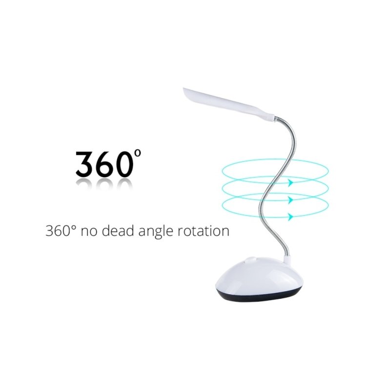 2 PCS Flexible Adjustable Portable Bedroom Reading Desk Lamp LED Night Light for Children, White, Pink, Blue, Green - Image 5