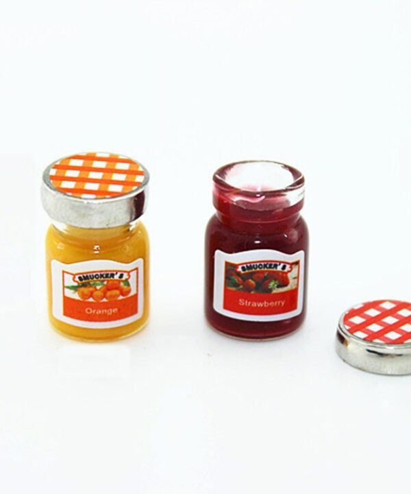 Doll House Mini Accessories Mini Jam Jar Simulation Kitchen Condiments