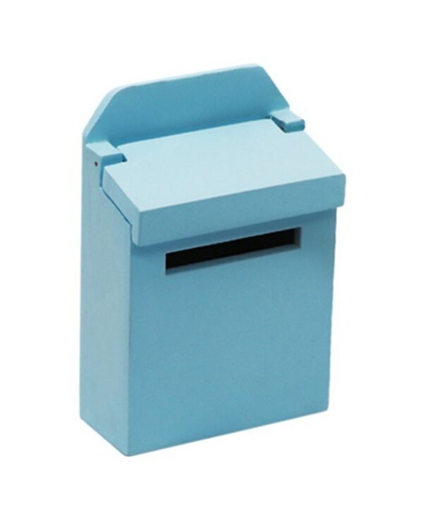 2 PCS 1:12 Doll House Accessories Mini Wooden Mailbox