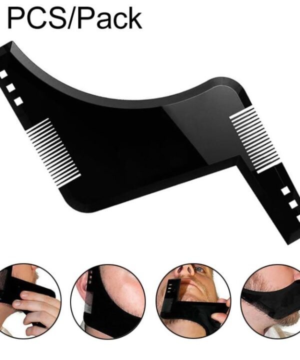 Double-sided Beard Comb Molding Template Tool Beard Shaping Styling Tool With Inbuilt Comb