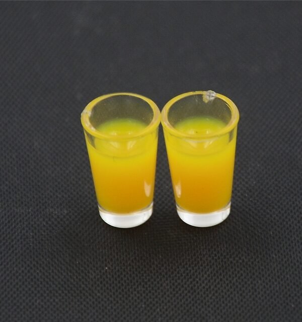 3 Pair 1:12 Miniature Doll House Accessories Plastic Mini Cup Model, Juice Cup