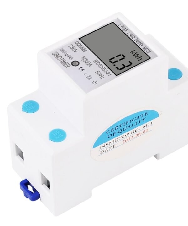 DDS528 5-32A 230V 50Hz Single-phase Household DIN Rail Electronic Multi-function Energy Meter