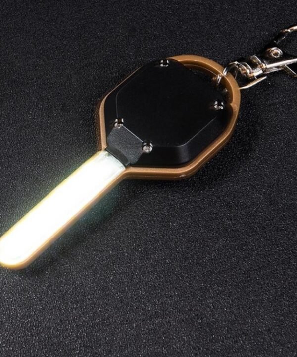 2 PCS Mini Pocket Keychain Light LED White Light Keyring Outdoor Flashlight