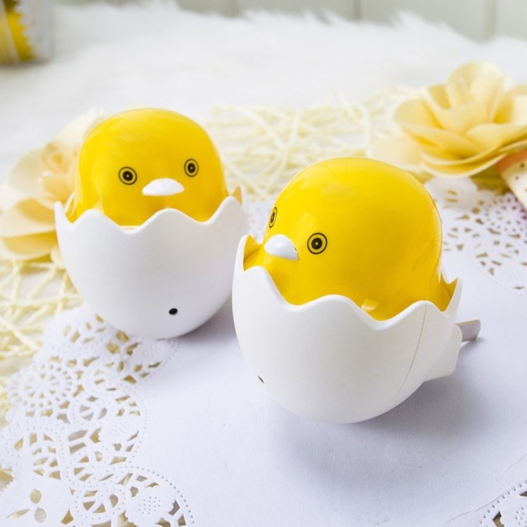 Yellow Duck Wall Socket Lamps LED Night Light Light Control Sensor Bedroom Night Lamp, US Plug, AC 220V - Image 4