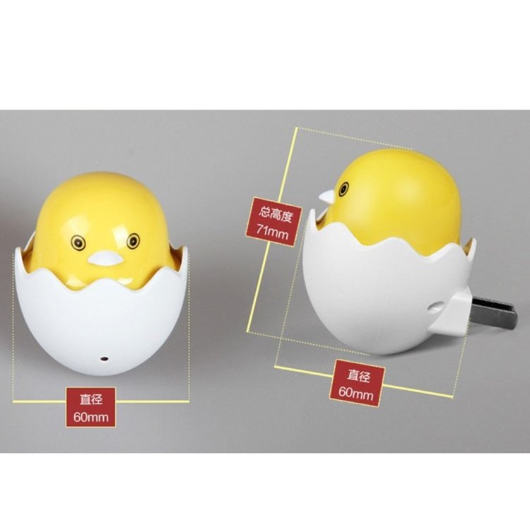 Yellow Duck Wall Socket Lamps LED Night Light Light Control Sensor Bedroom Night Lamp, US Plug, AC 220V - Image 5