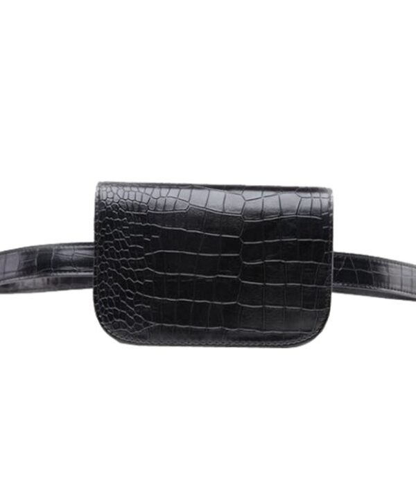 Vintage Women Alligator PU Leather Waist Pack Travel Belt Wallets Fanny Bags, Fanny Bags