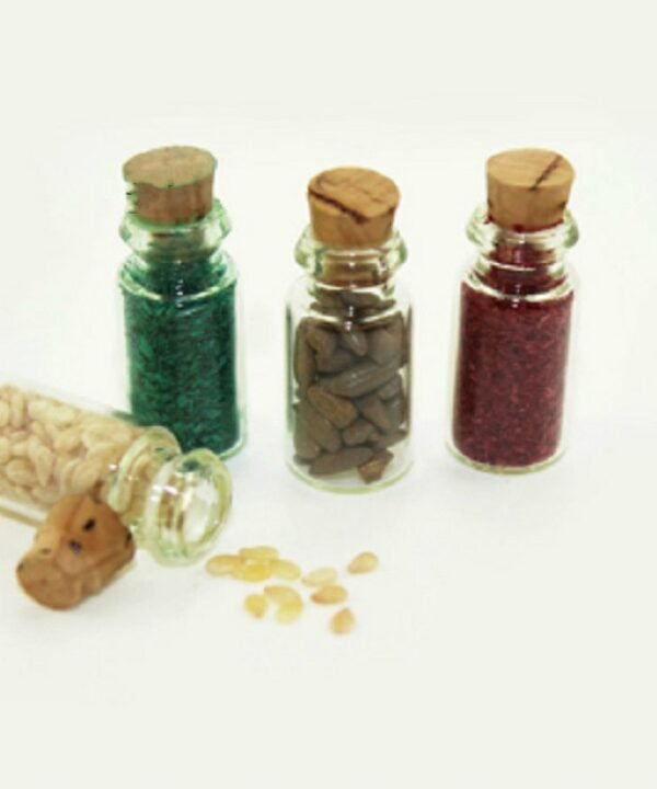 4 PCS / Set Doll House Kitchen Accessories Miniature Glass Food Bottle