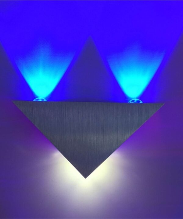 3W Aluminum Triangle Wall Lamp Home Lighting Indoor Outdoor Decoration Light, AC 85-265V, 3W