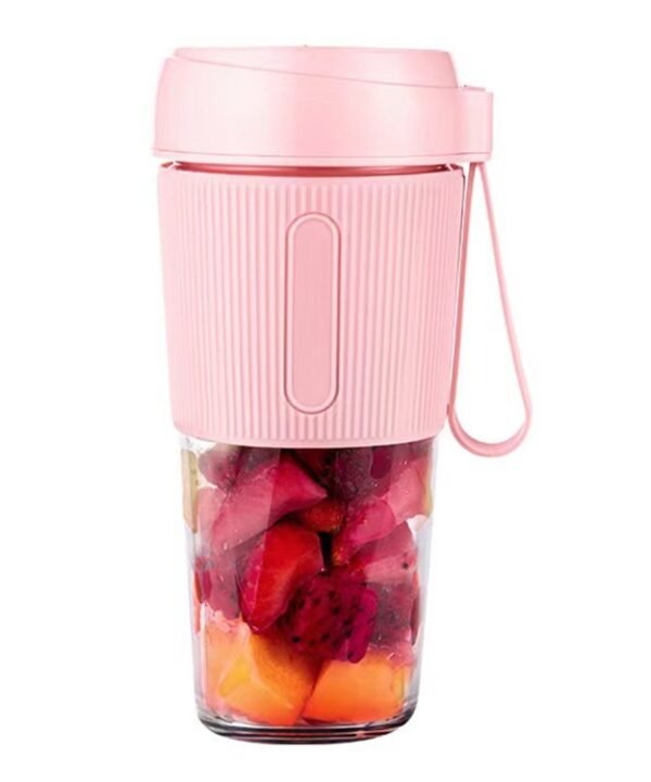 Portable Juicer Mini Electric Blender Portable Juicer, Style 2 (Pink), Style 2 (Navy Blue)