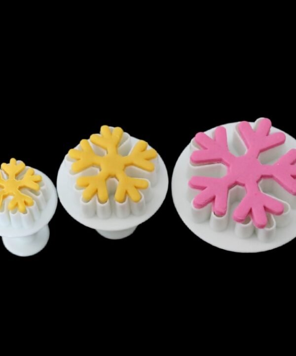 6 PCS Snowflake Spring Mould Fondant Cake Tool Biscuit Embossing Printing Mould DIY Baking Tools