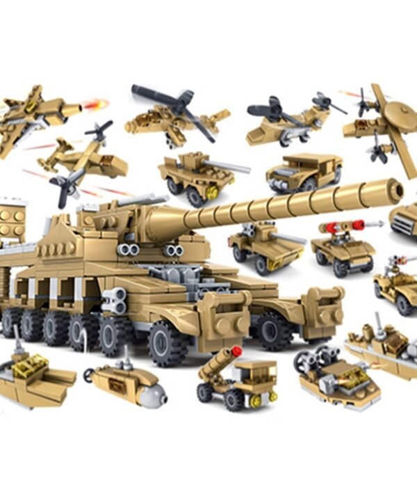 KAZI Super Tanks Building Blocks 16 in 1 Sets Bricks Model Brinquedos Toys, Age Range: 6 Years Old Above
