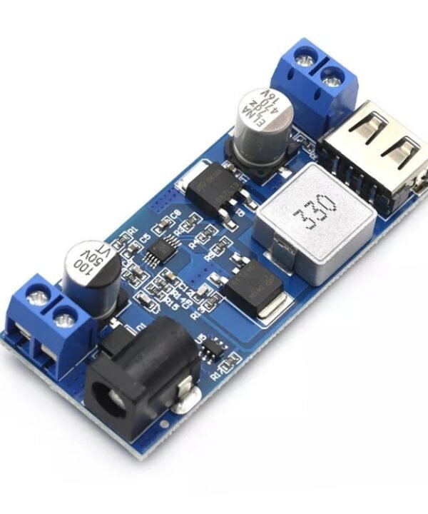 DC 24V/12V to 5V 5A Step-down Power Converter USB Charging Voltage Reduction Module