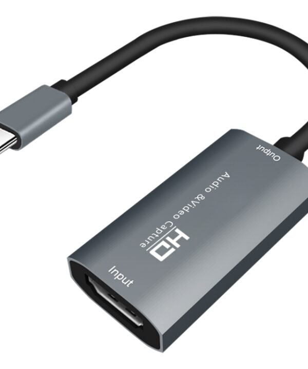 Z29A HDMI Female to USB-C / Type-C Male Video Audio Capture Box(Grey)