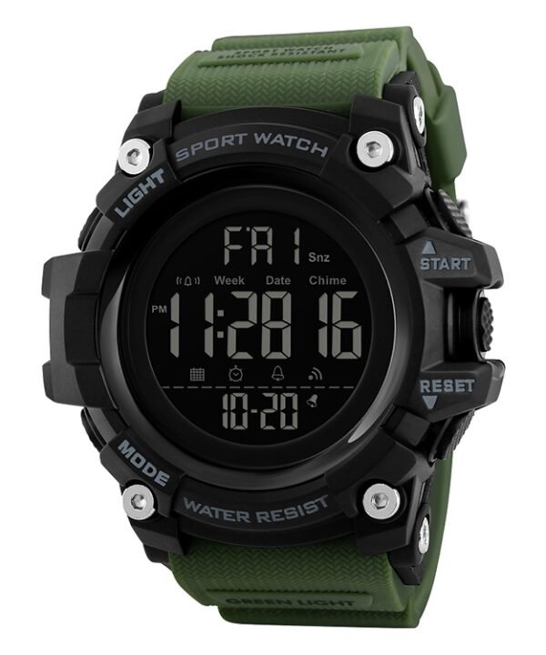 SKMEI 1384 Multifunctional Men Outdoor Fashion Noctilucent Waterproof LED Digital Watch