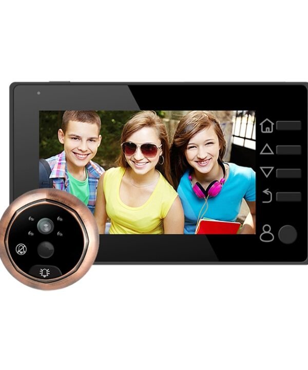 M4300D 4.3 inch TFT Color Display Screen 3.0MP Security Camera Video Smart Doorbell, Support TF Card (32GB Max) & Night Vision & Motion Detection, M4300D Black, M4300D