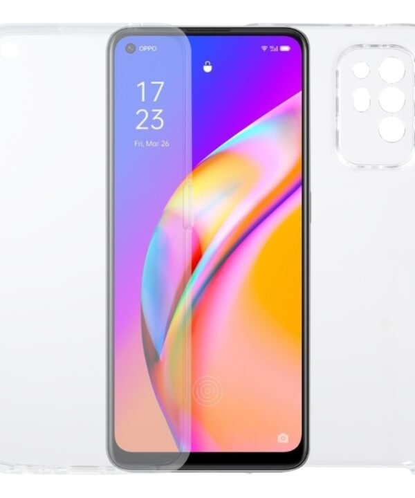 For OPPO F19 Pro+ 5G/A94 5G/Reno5 Z PC+TPU Ultra-Thin Double-Sided All-Inclusive Transparent Case