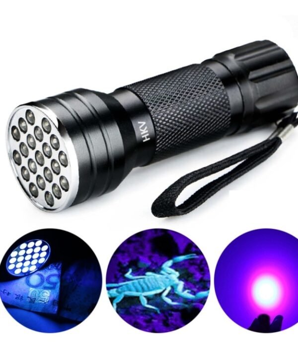 UV 21 LEDs 395NM Ultra Violet Torch LED Flashlight Light Lamp Detector for Dog Urine Pet Stains