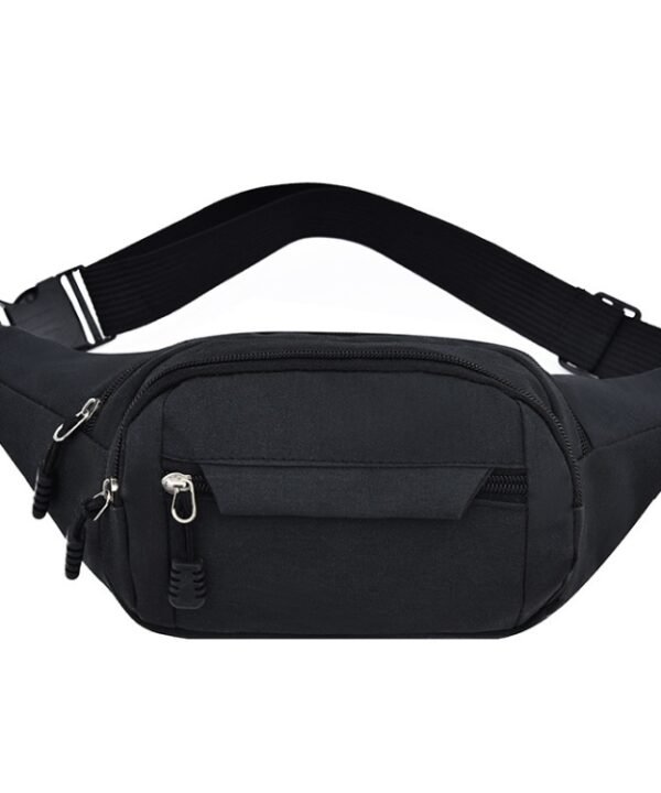Pure Color Multi-function Pockets Waterproof Chest Bag Waist Sports Bag