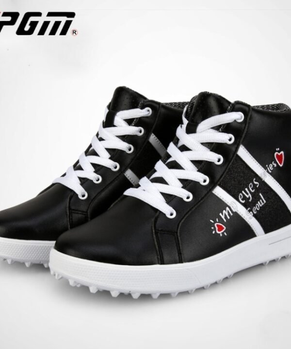 PGM Golf High-top Increased Microfiber Leather Sneakers for Women, 35, 36, 37, 38, 39