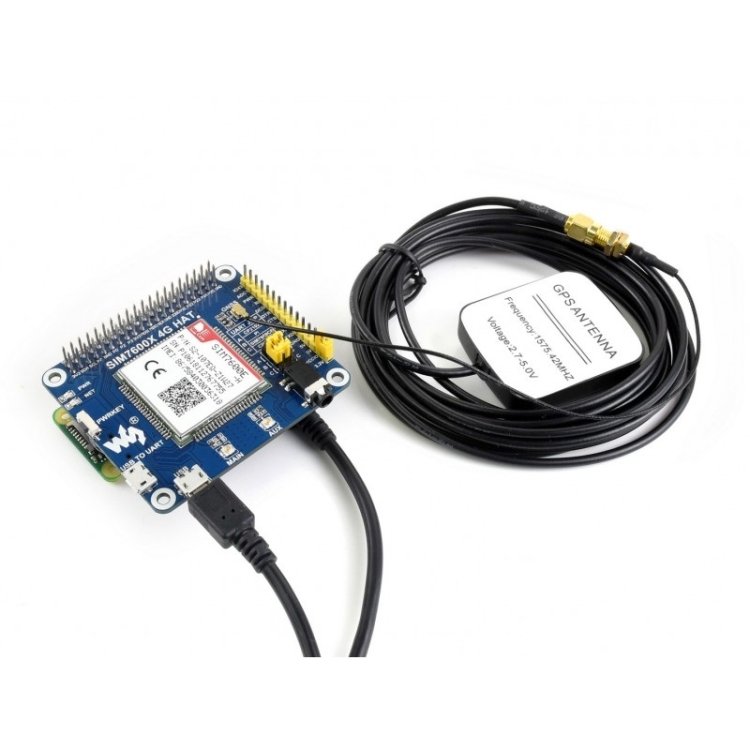 Waveshare 4G / 3G / 2G / GSM / GPRS / GNSS HAT for Raspberry Pi, LTE CAT4, for Southeast Asia, West Asia, Europe, Africa - Image 7