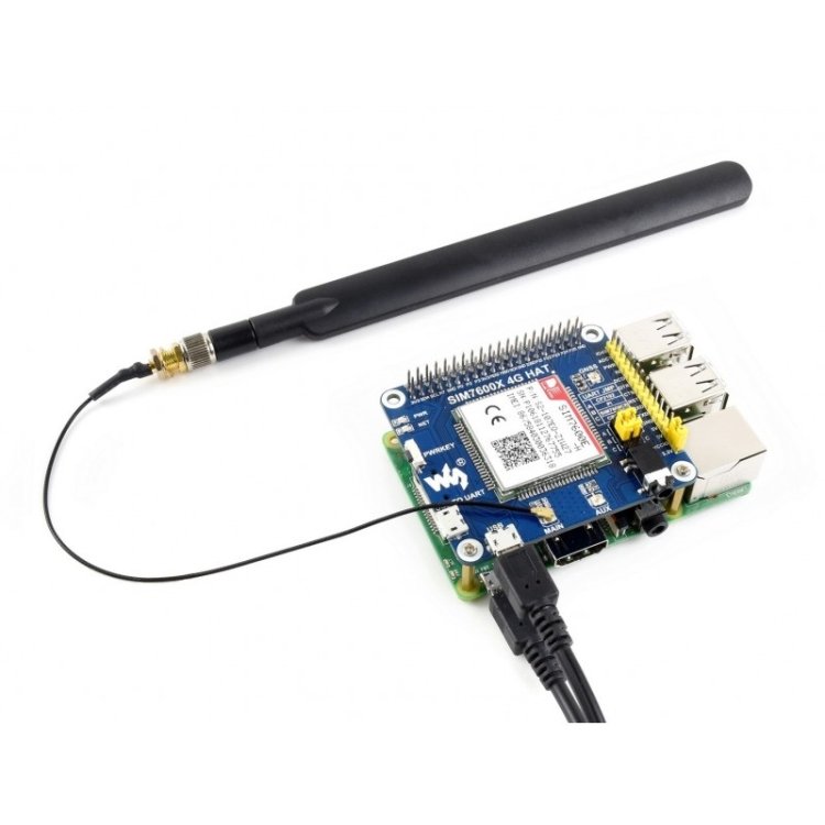 Waveshare 4G / 3G / 2G / GSM / GPRS / GNSS HAT for Raspberry Pi, LTE CAT4, for Southeast Asia, West Asia, Europe, Africa - Image 8