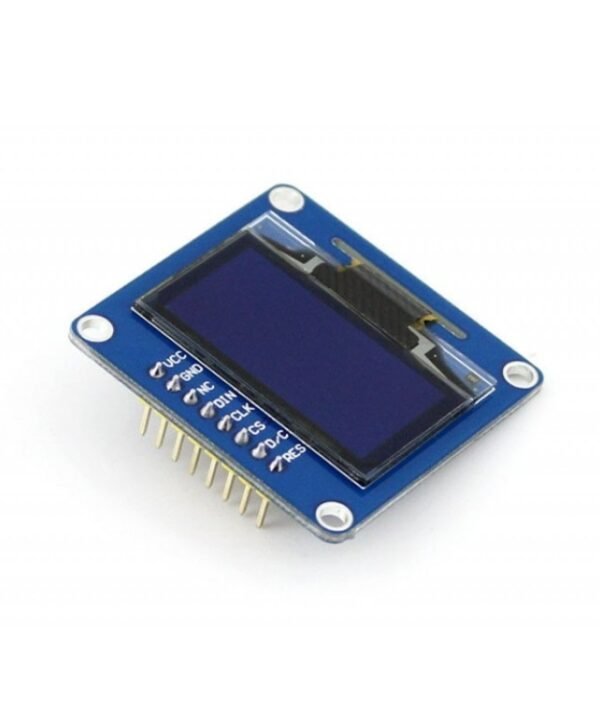 Waveshare 1.3 inch 128*64 OLED, SPI/I2C interfaces, Straight Vertical Pinheader