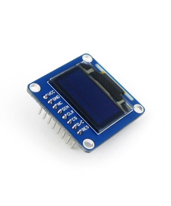 Waveshare 0.96 inch 128*64 OLED (B), SPI/I2C Interfaces, Straight Vertical Pinheader