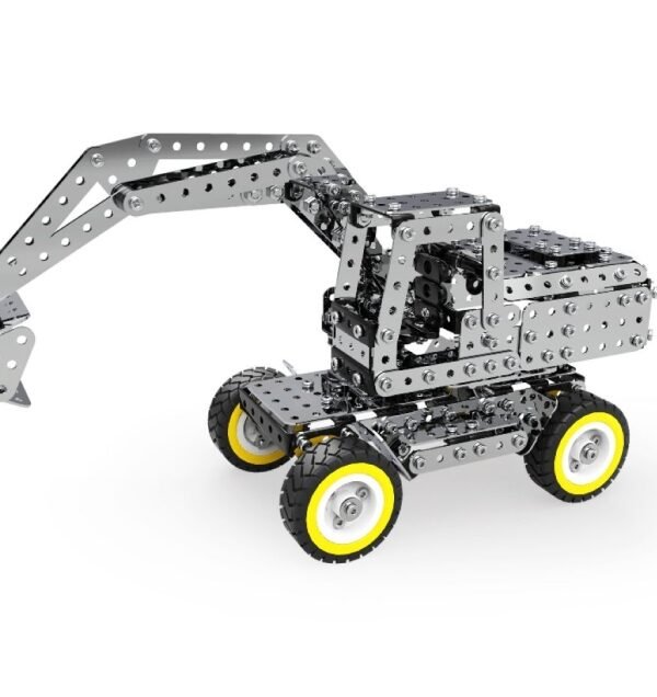 642PCS Connecting Rod Manually Operated Excavator DIY Assembly Building Block Educational Toys Kit For MoFun SW-031
