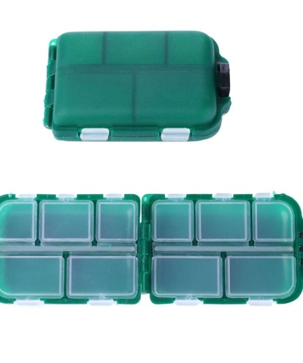 HENGJIA qt061-1 Ten Grid Clamshell Fishing Gear Storage Fishing Tackle Box