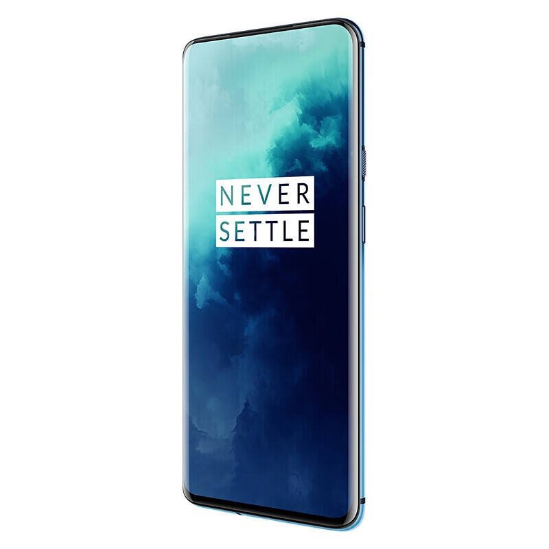 OnePlus 7T Pro Unlocked 5G smartphone in Grade A+ condition viewed from the front and back