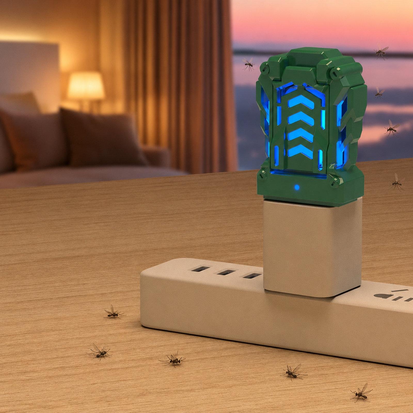 Portable USB Electric Mosquito Repellent – Mini Heated Insect Killer for Outdoor Camping, Travel, and Home (Green) - Image 2