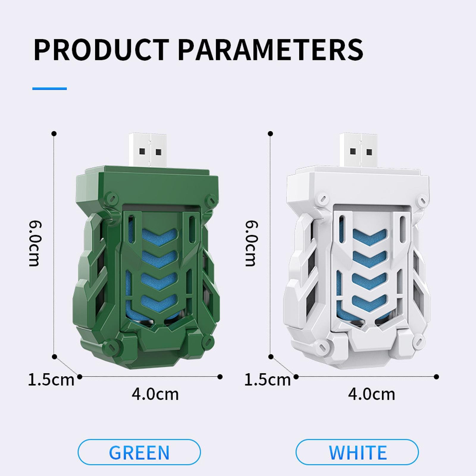 Portable USB Electric Mosquito Repellent – Mini Heated Insect Killer for Outdoor Camping, Travel, and Home (Green) - Image 3