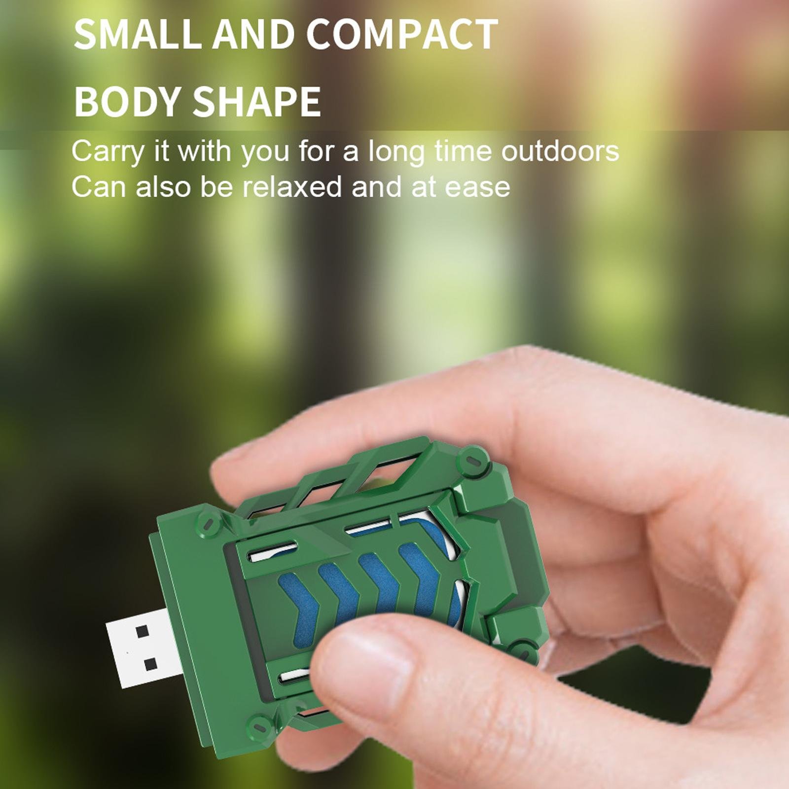 Portable USB Electric Mosquito Repellent – Mini Heated Insect Killer for Outdoor Camping, Travel, and Home (Green) - Image 5